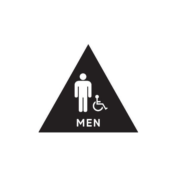 Men, 12" W x Triangle, Acrylic